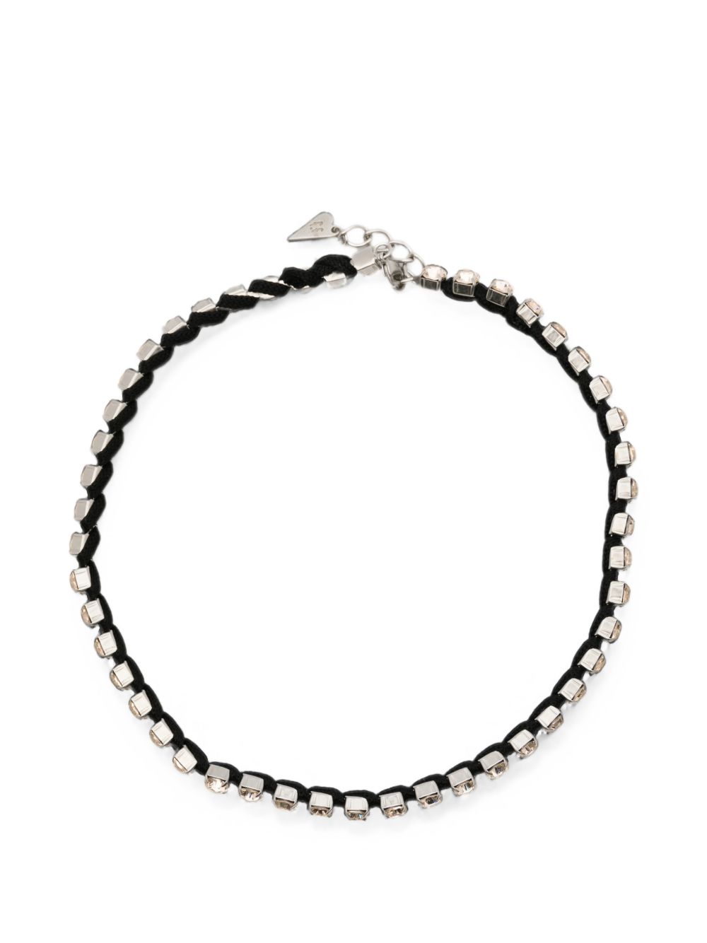 Forte Forte Crystal-Embellished Braided Choker — Black by Forte Forte