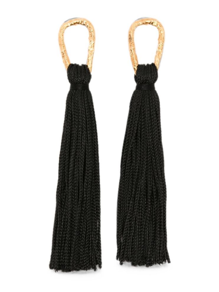 Forte Forte Tassel Earrings — Black by Forte Forte