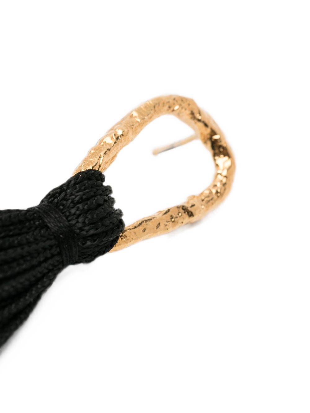 Forte Forte Tassel Earrings — Black, view 2