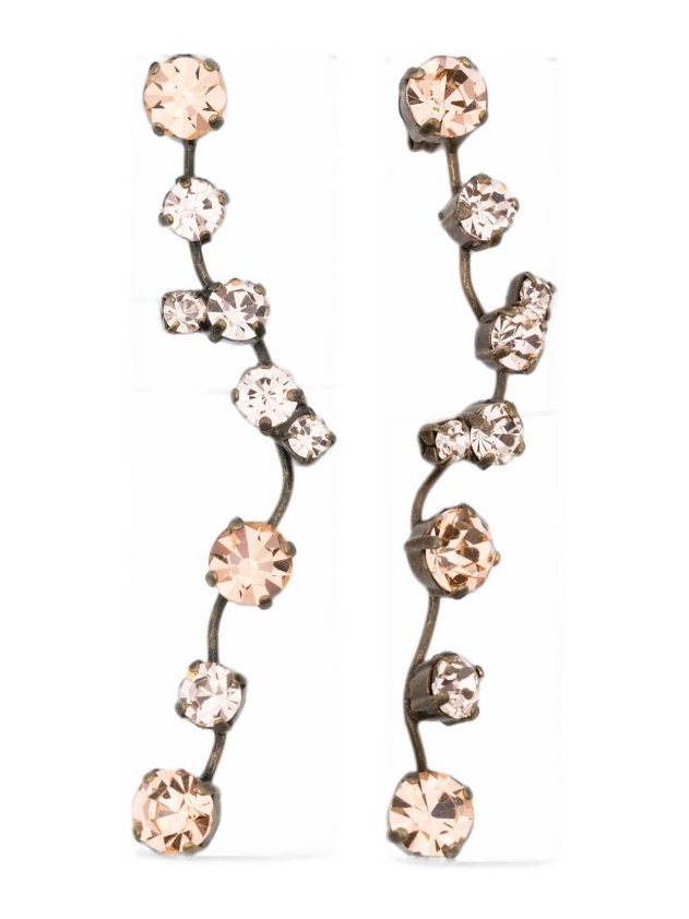 Forte Forte Crystal Drop Earrings — Gold by Forte Forte