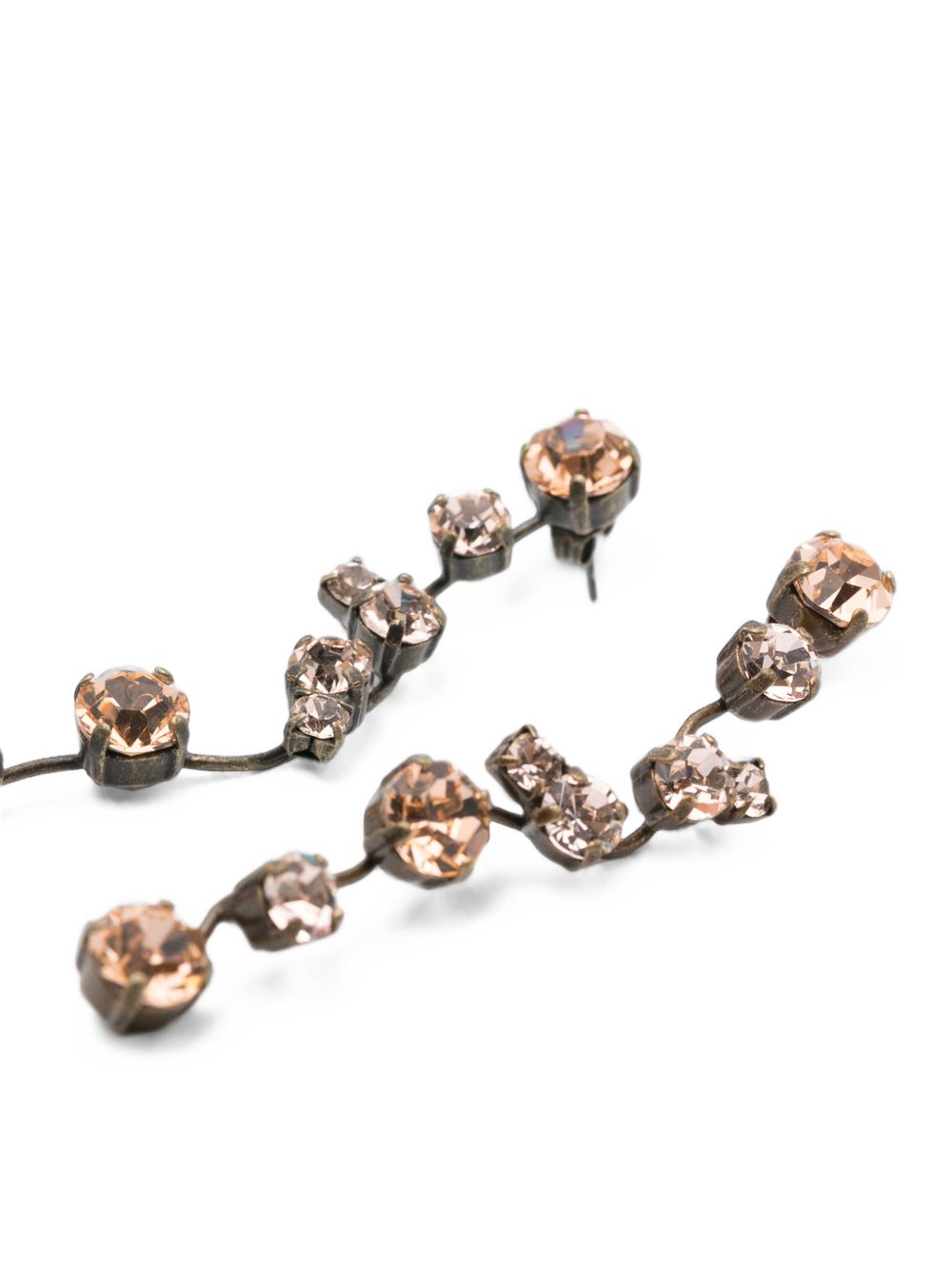 Forte Forte Crystal Drop Earrings — Gold, view 2