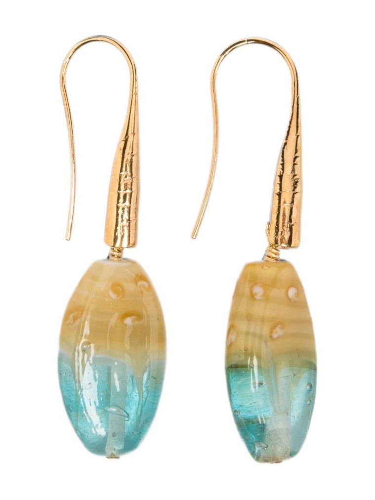 Forte Forte Ceramic Drop Earrings — Turquoise by Forte Forte