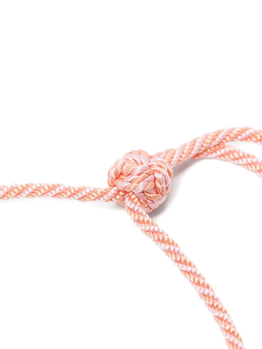 Forte Forte Crystal Braided Necklace — Pink, view 2