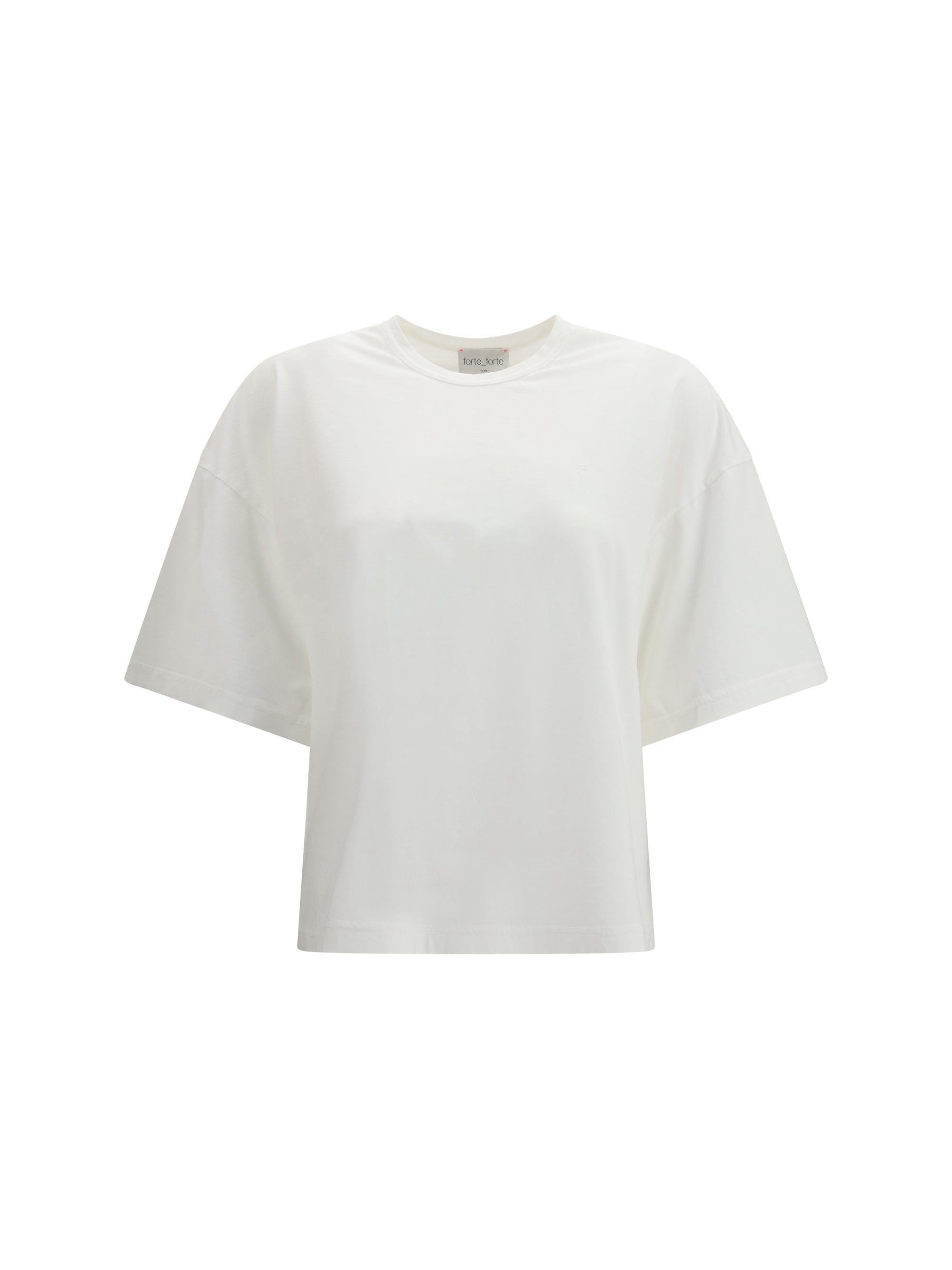 Forte Forte Organic Cotton Oversized T-Shirt — White, view 2