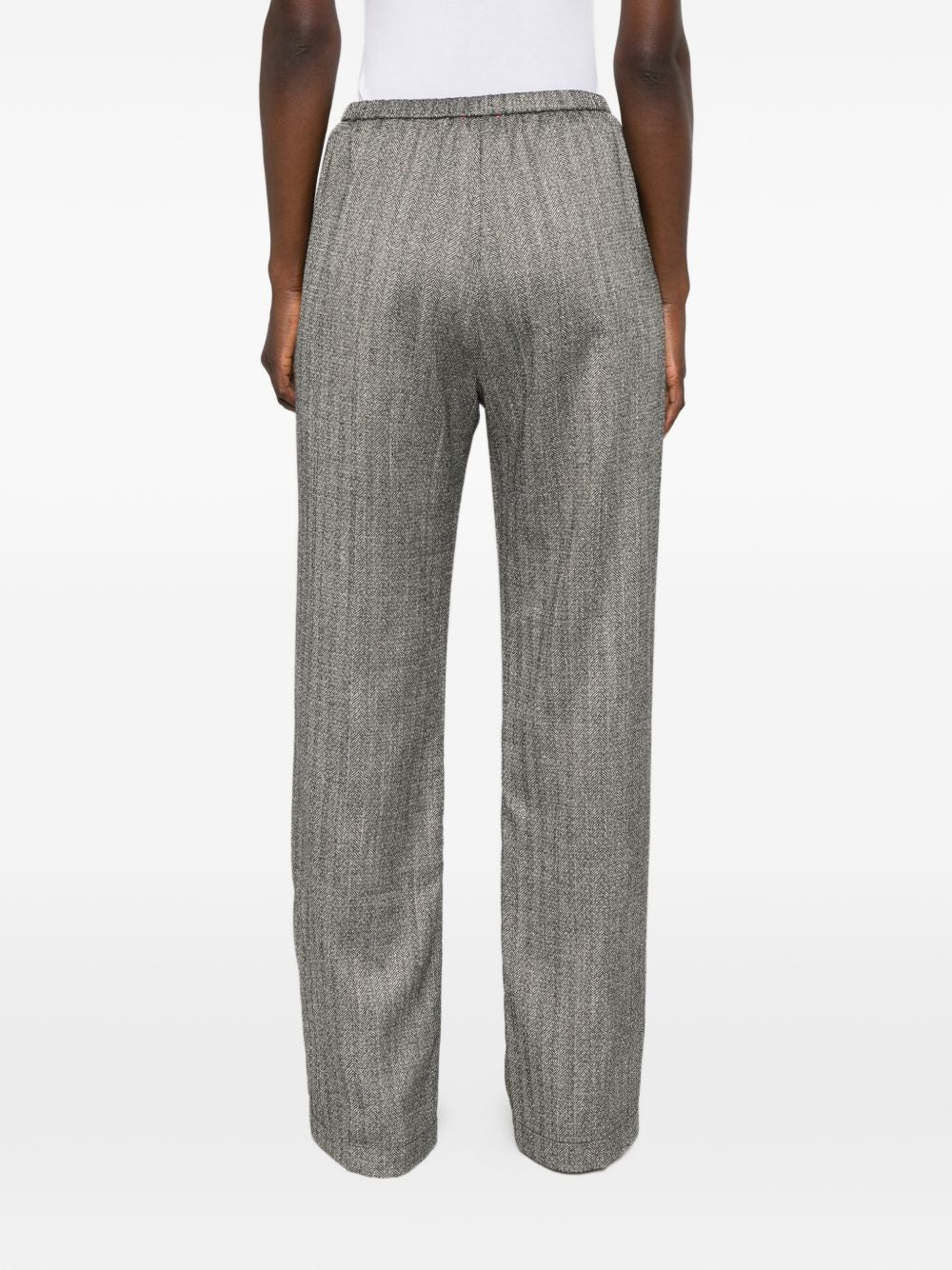 Forte Forte Chevron Trousers — Grey, view 4