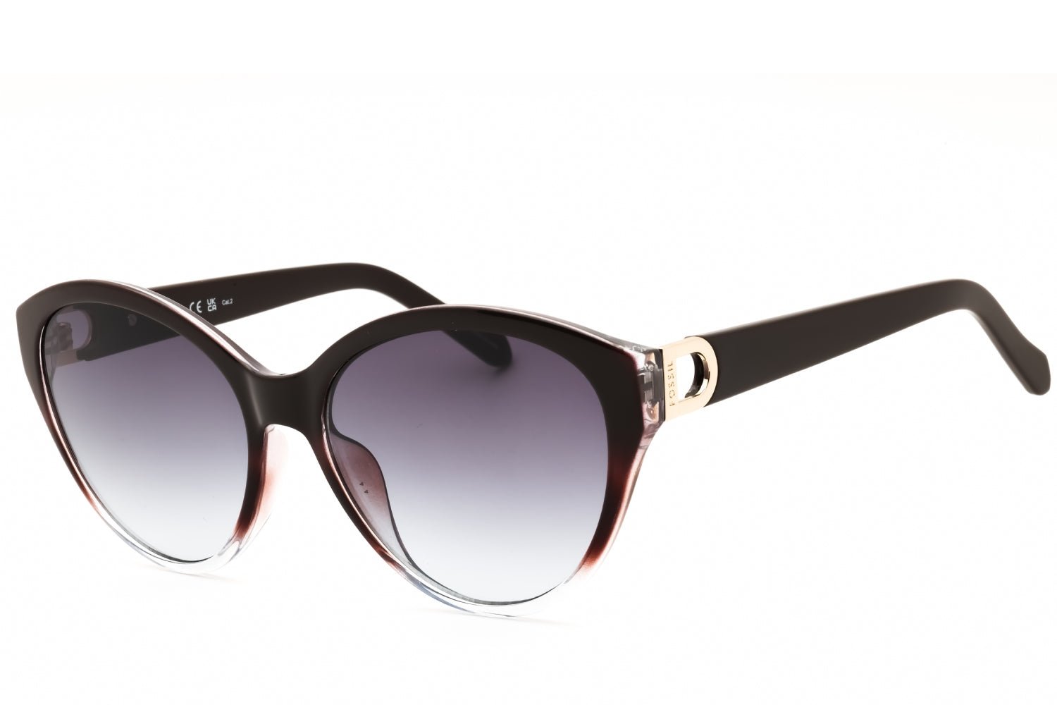 Fossil FOS2146GS Cat-Eye Gradient Sunglasses — Black by Fossil