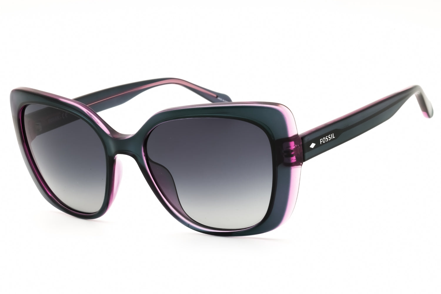 Fossil FOS3143S Gradient Lens Cat-Eye Sunglasses — Black by Fossil