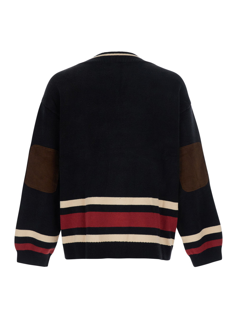 Found Varsity Sport Club Sweater — Black, view 2