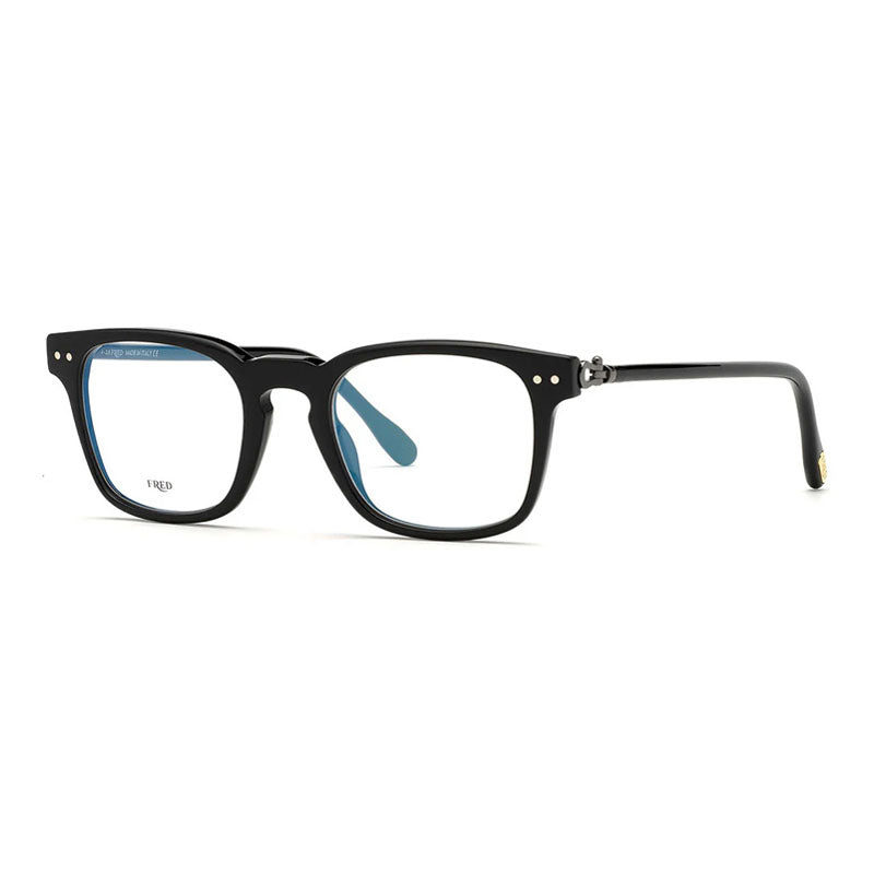 Fred FG50006I001 Square Full Rim Eyeglasses — Black, view 2