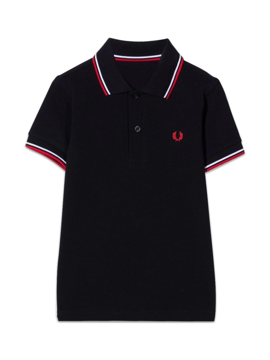 Fred Perry Twin-Tipped Cotton Polo Shirt — Blue by Fred Perry