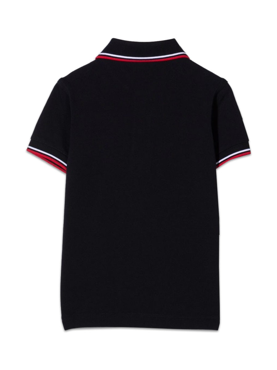 Fred Perry Twin-Tipped Cotton Polo Shirt — Blue, view 3