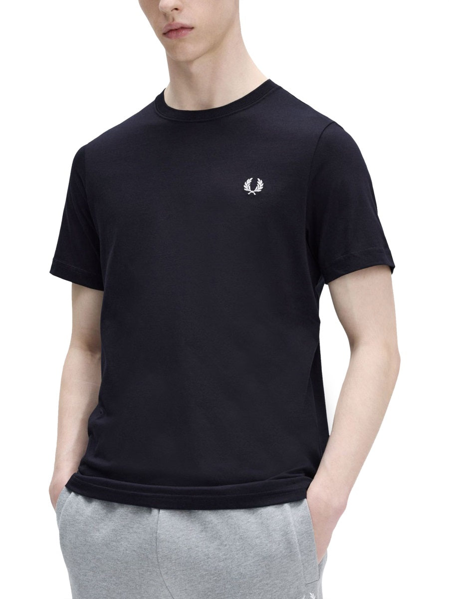 Fred Perry 100% Cotton T-Shirt — Blue by Fred Perry