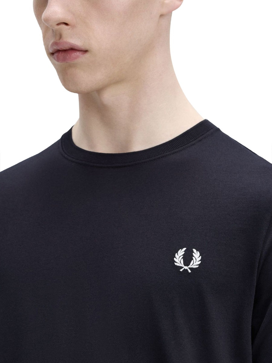 Fred Perry 100% Cotton T-Shirt — Blue, view 2