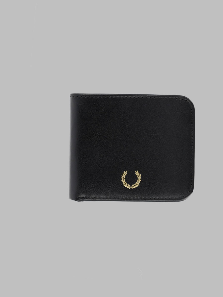 Fred Perry Bifold Leather Wallet — Black by Fred Perry