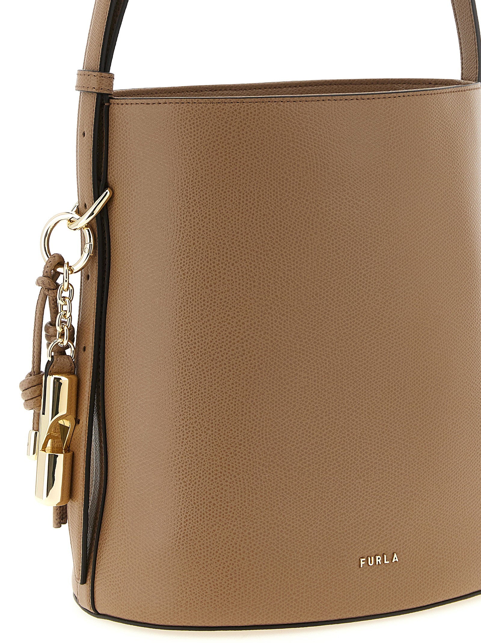 Furla Roxie Bucket Bag — Beige, view 3
