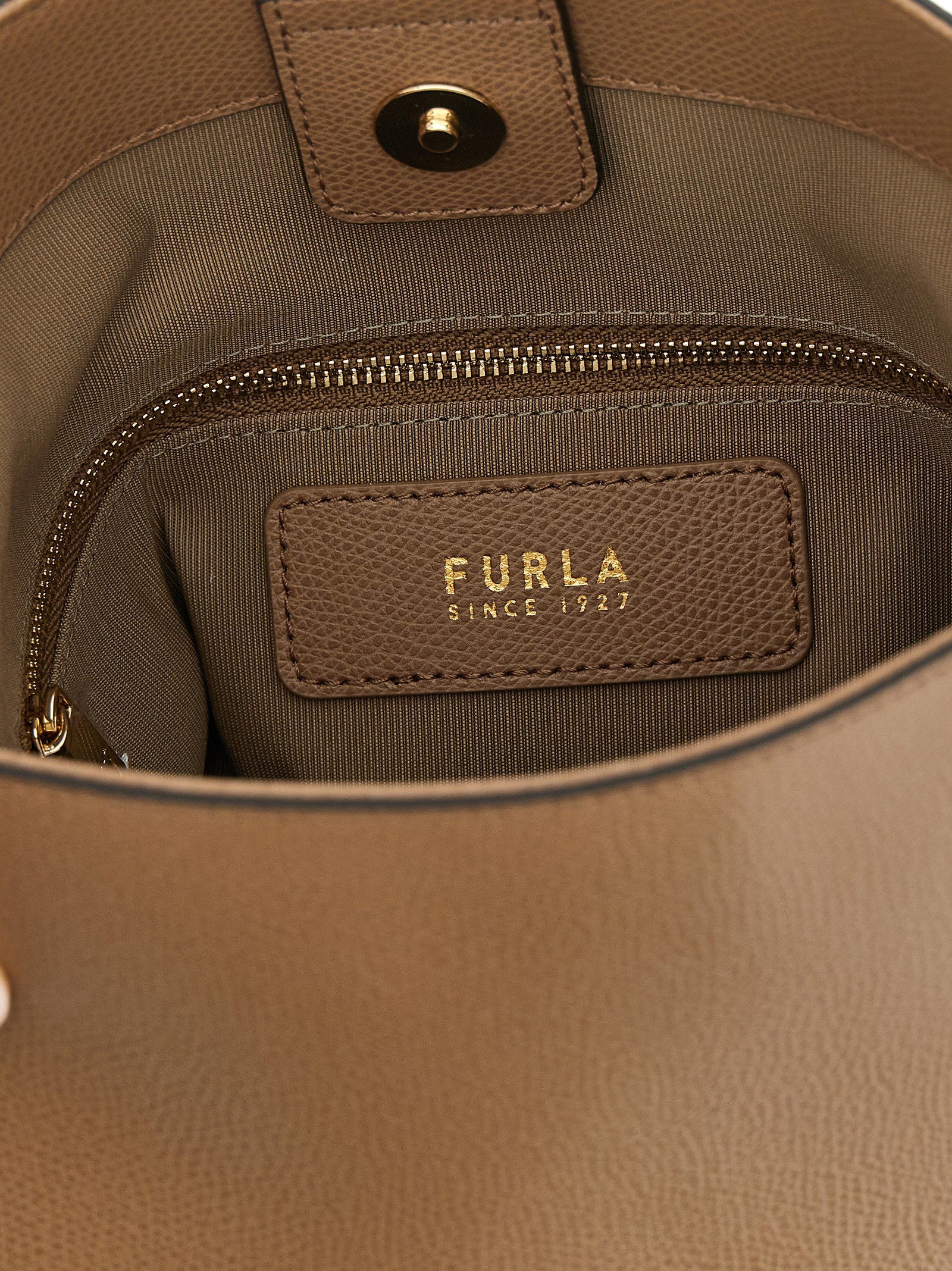 Furla Roxie Bucket Bag — Beige, view 4