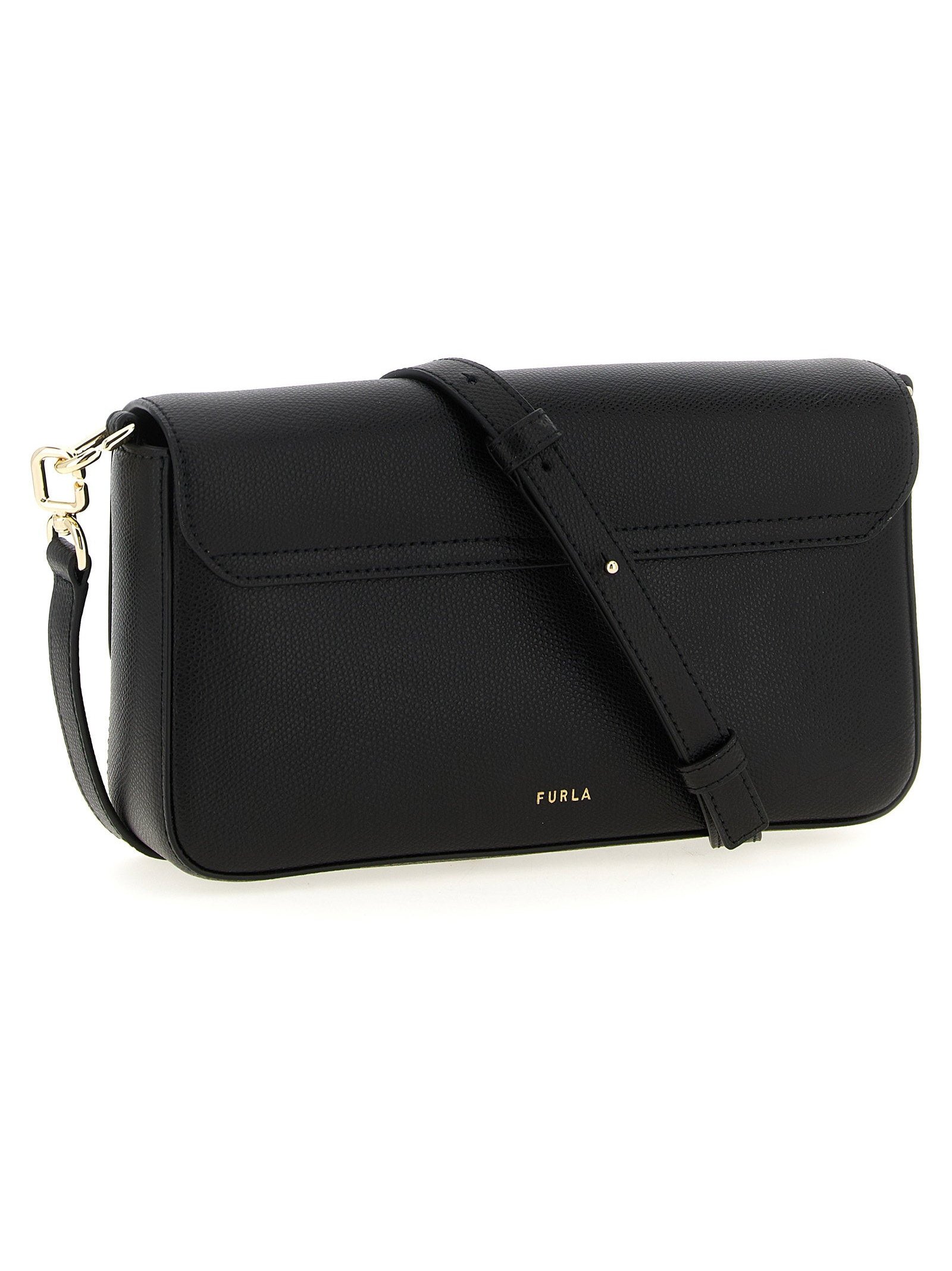 Furla Iride Crossbody Bag — Black, view 2