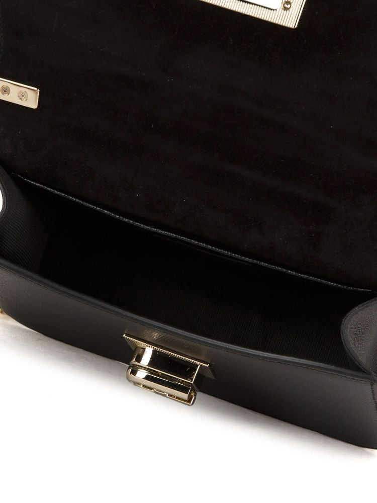 Furla Leather Crossbody Bag — Black, view 4
