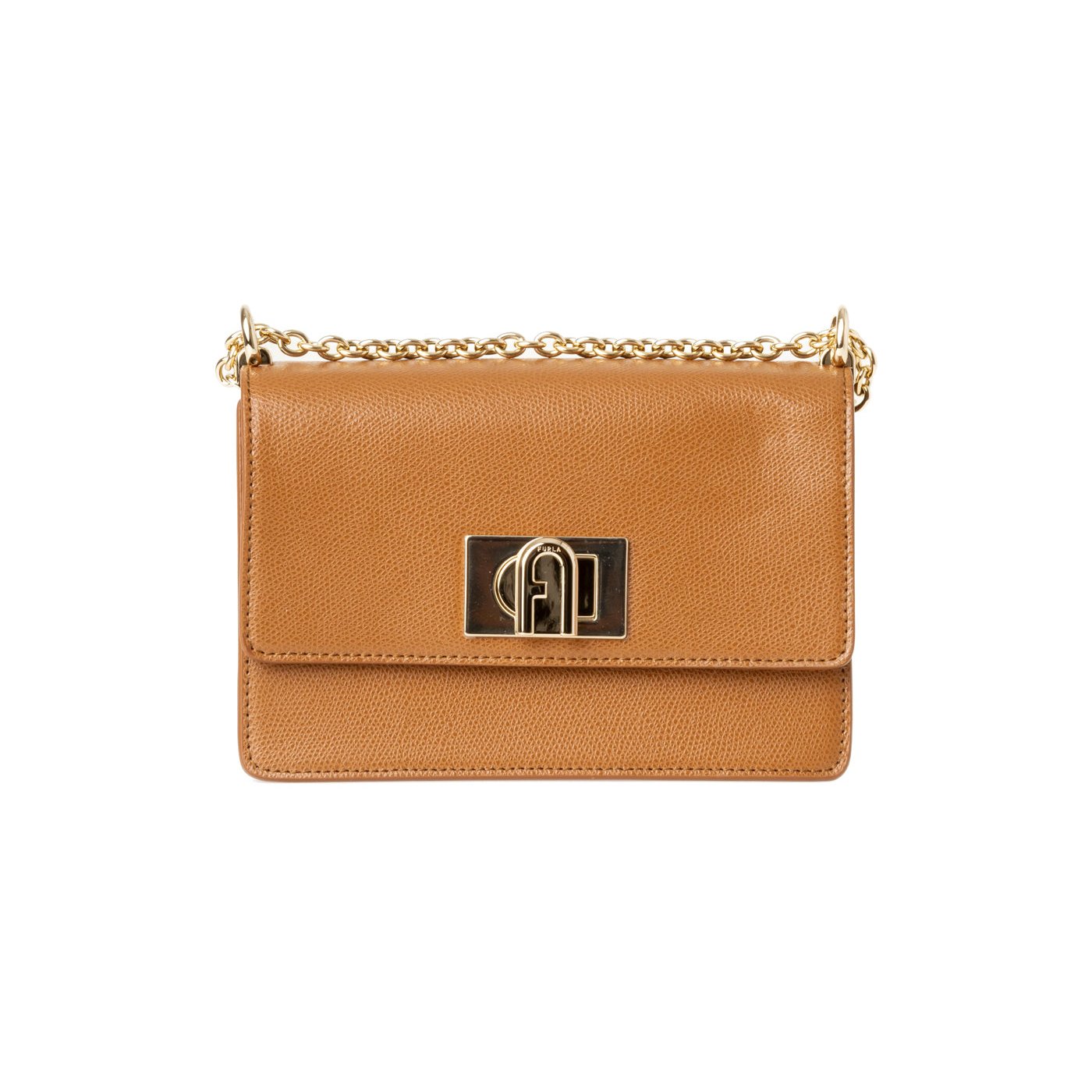 Furla Leather Crossbody Bag — Cognac by Furla