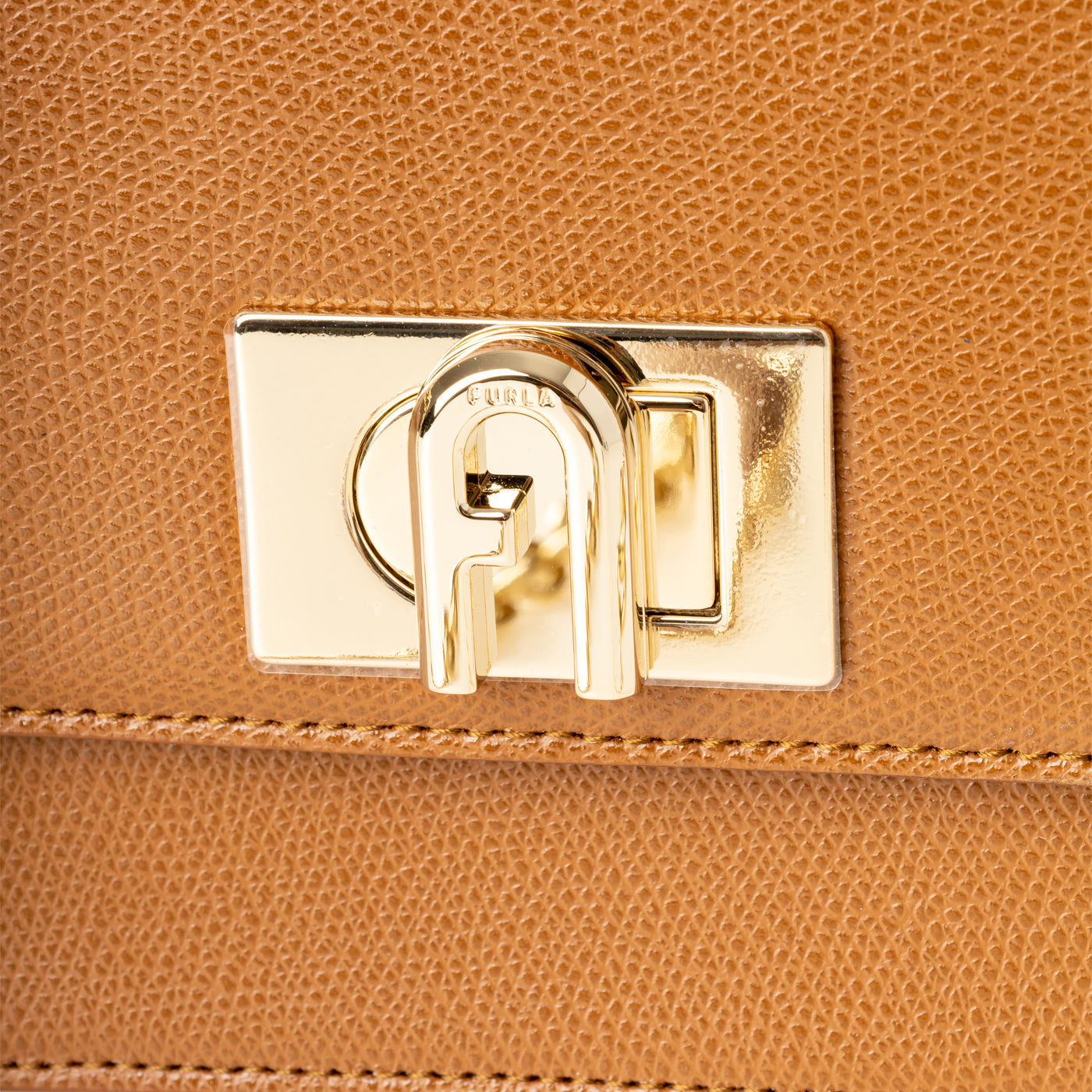 Furla Leather Crossbody Bag — Cognac, view 5