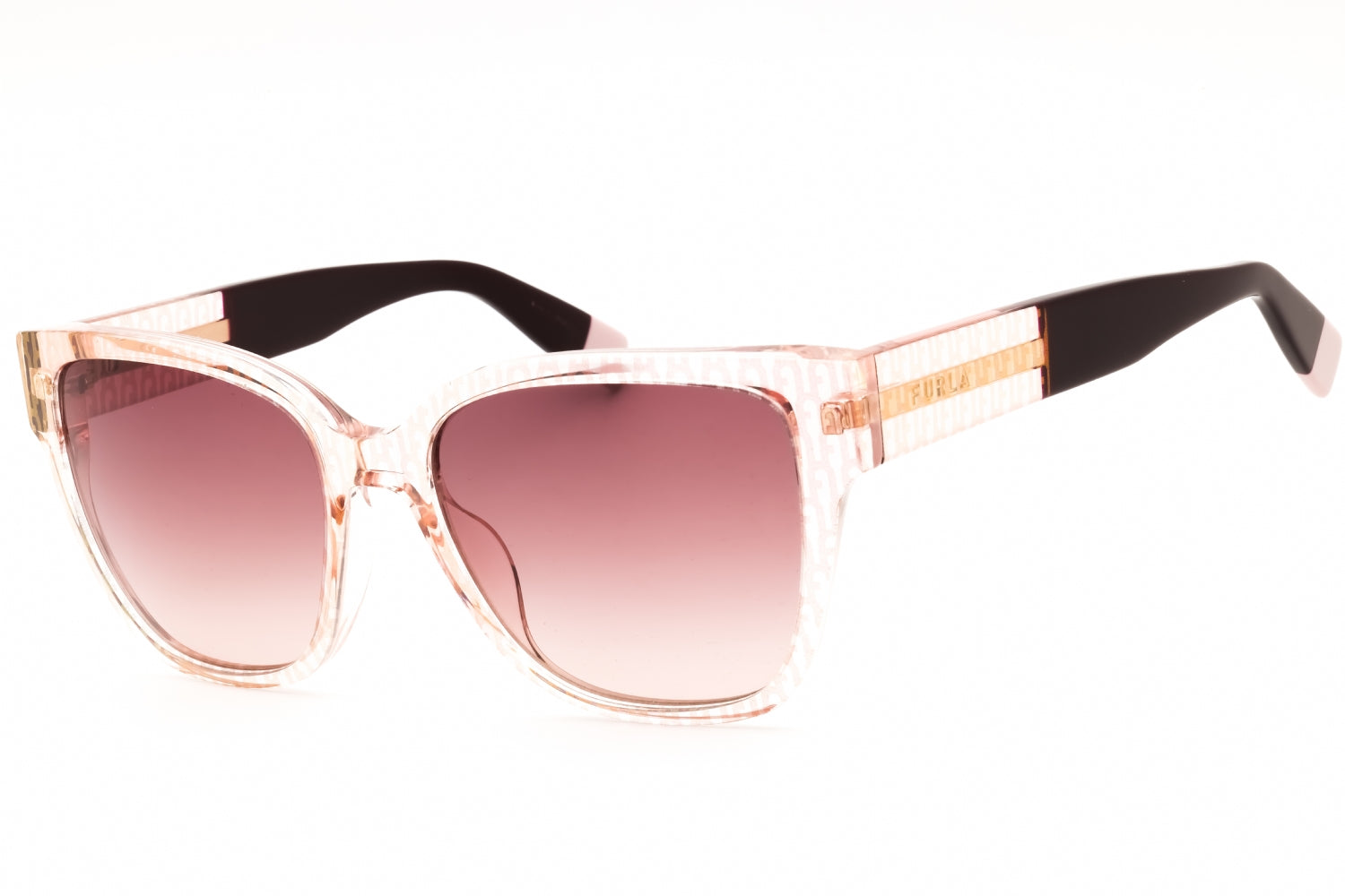 Furla SFU592 Gradient Pink Acetate Sunglasses — Pink by Furla
