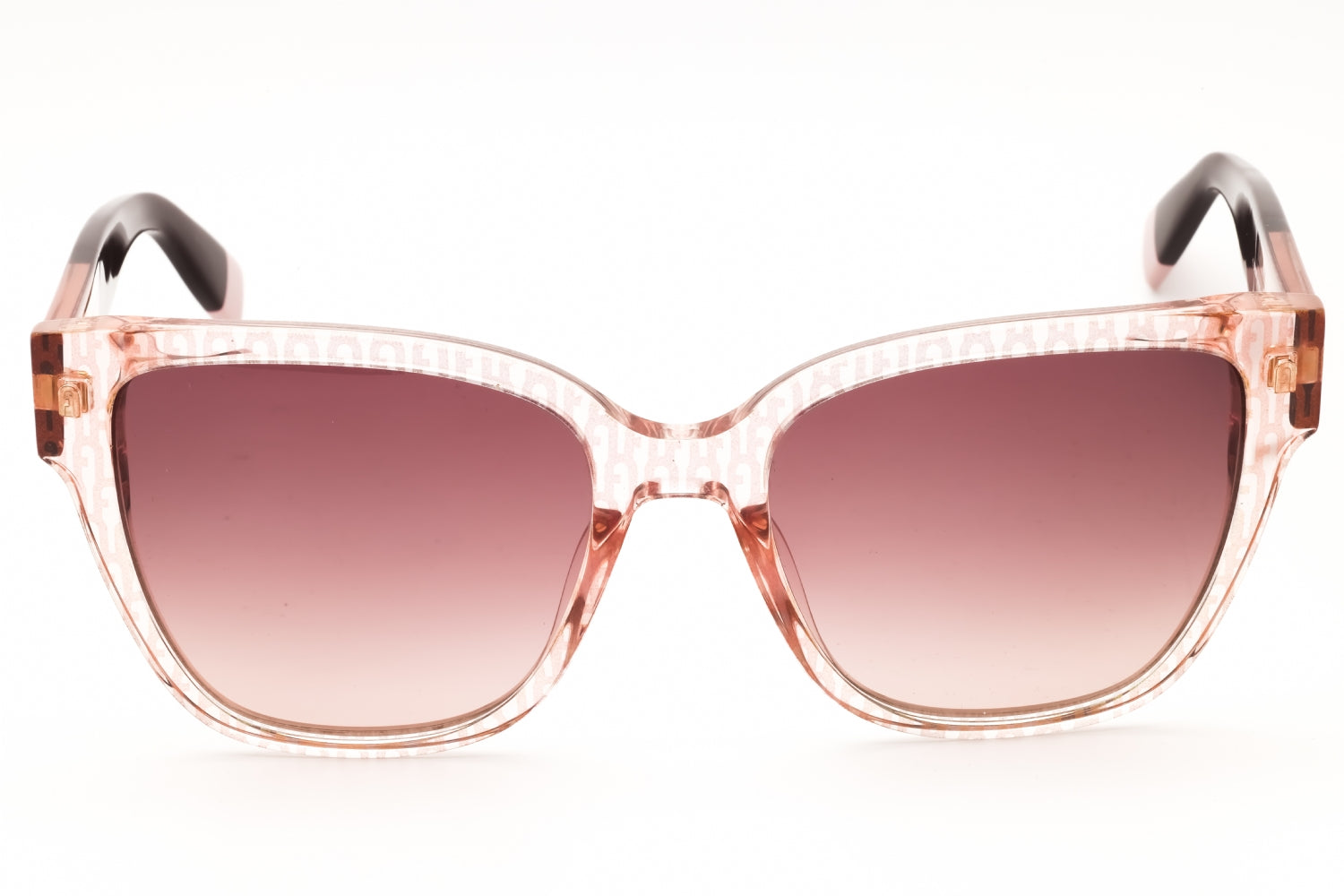 Furla SFU592 Gradient Pink Acetate Sunglasses — Pink, view 2