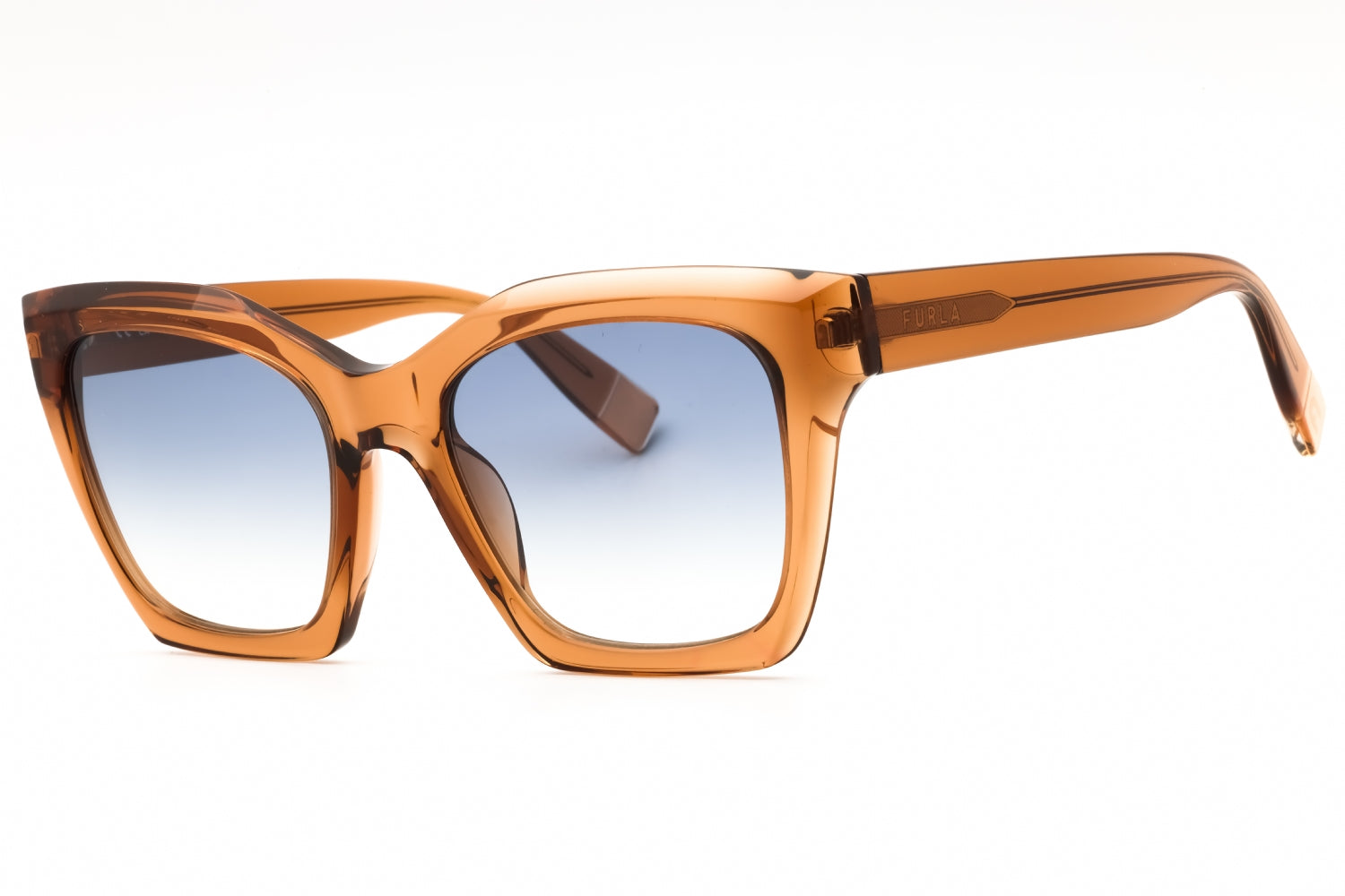 Furla SFU621V Gradient Lens Cat-Eye Sunglasses — Orange by Furla