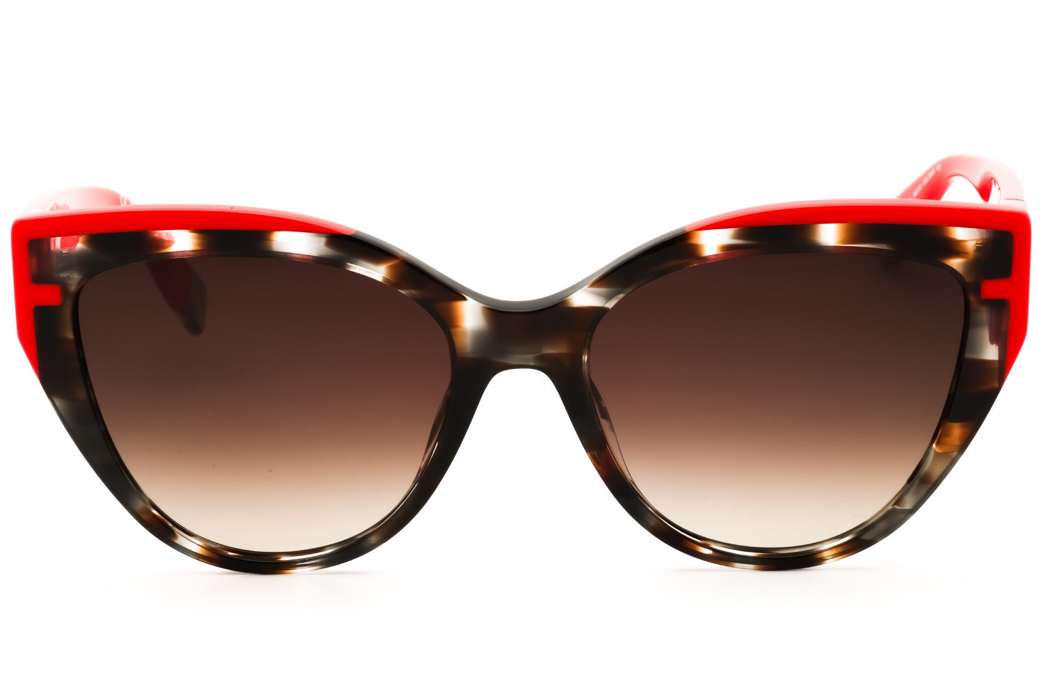 Furla SFU694 Cat-Eye Acetate Sunglasses — Brown, view 2