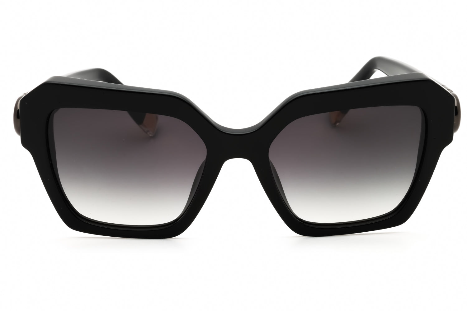 Furla SFU817 Oversized Black Acetate Sunglasses — Black, view 2