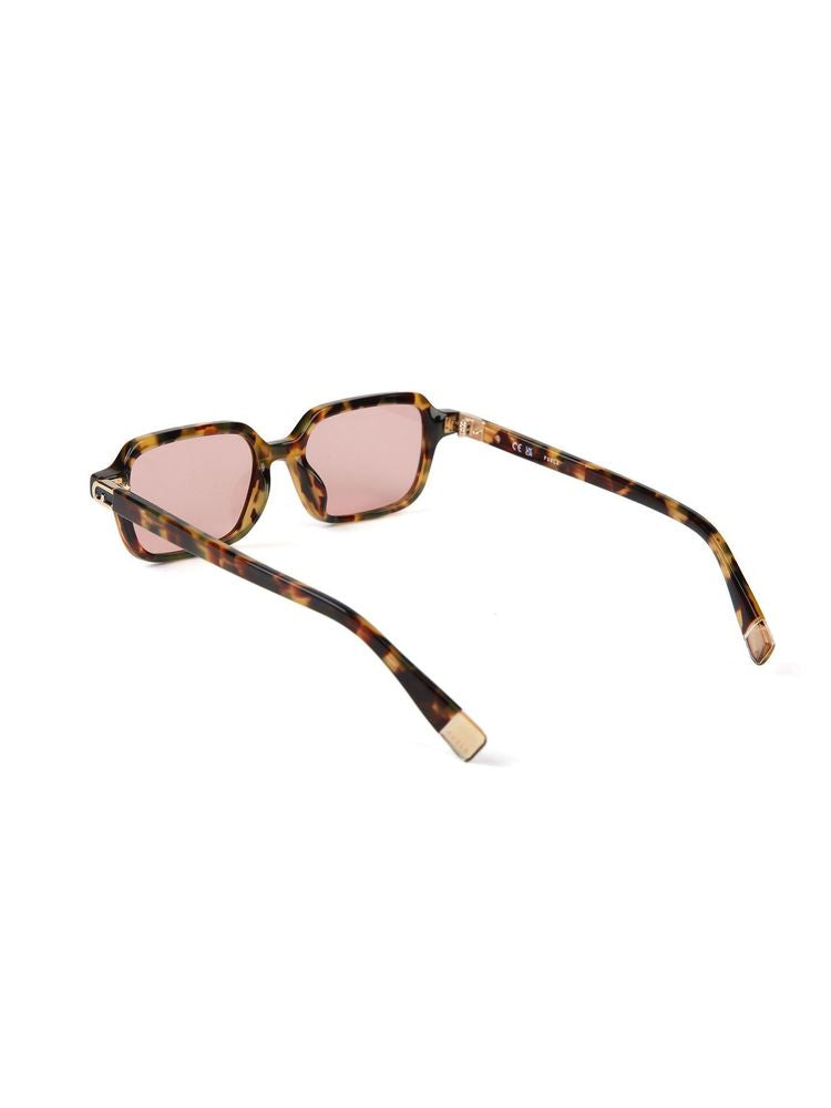 Furla SFU971 Tortoiseshell Acetate Sunglasses — Burgundy, view 2