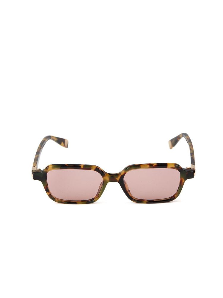 Furla SFU971 Tortoiseshell Acetate Sunglasses — Burgundy, view 5