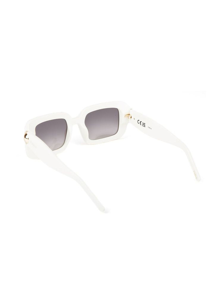 Furla SFU980 Cream Acetate Sunglasses — White, view 3
