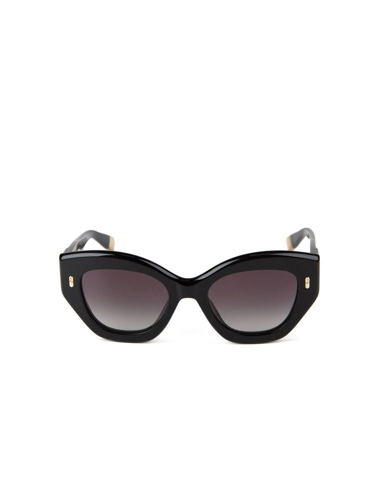Furla SFU985 Cat-Eye Acetate Sunglasses — Black, view 4
