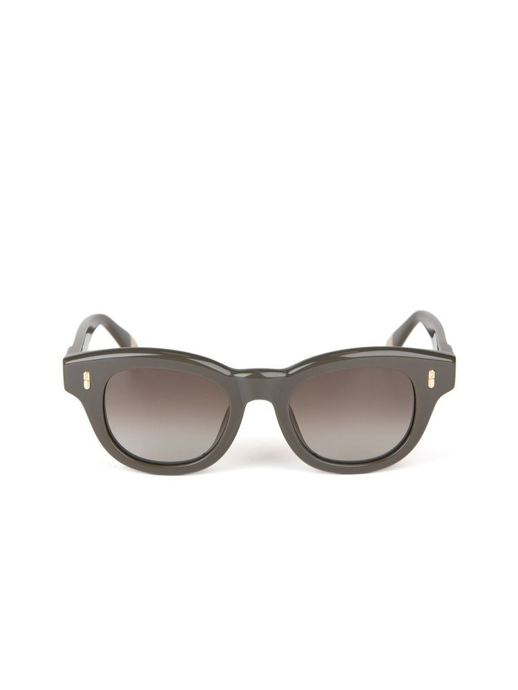 Furla SFU986 Acetate Frame Sunglasses — Khaki green, view 4