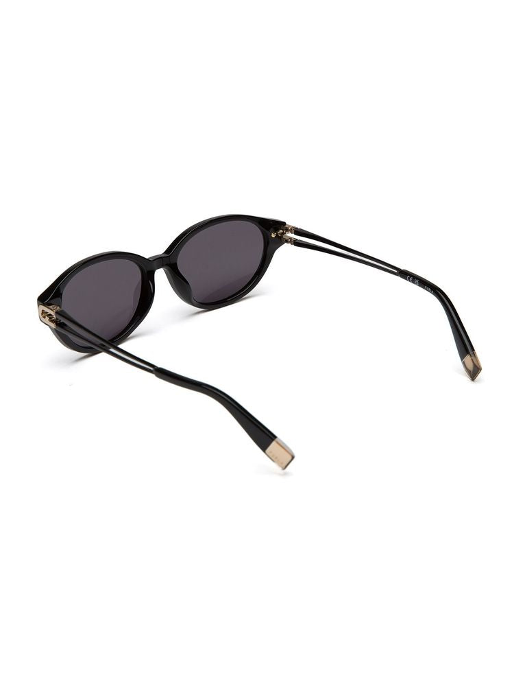 Furla SFUB31 Oval Acetate Frame Sunglasses — Black, view 2