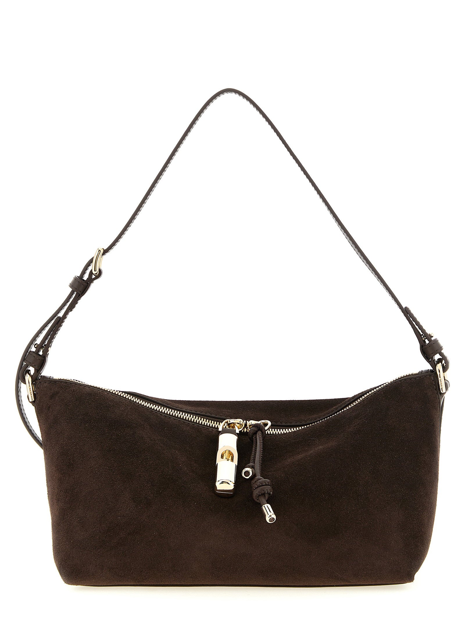 Furla Suede Shoulder Bag — Brown by Furla
