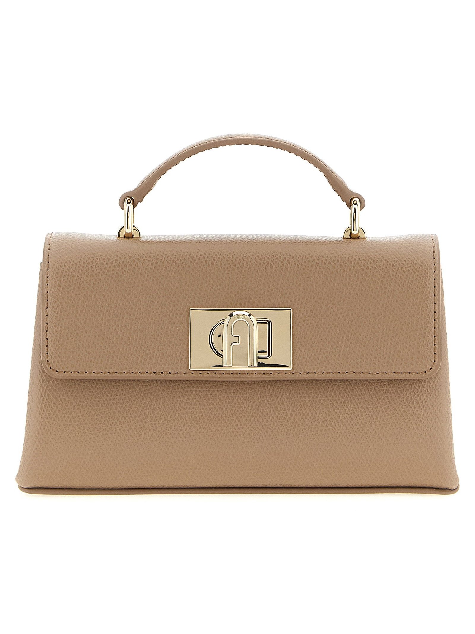 Furla 1927 Mini Top Handle Bag — Beige by Furla