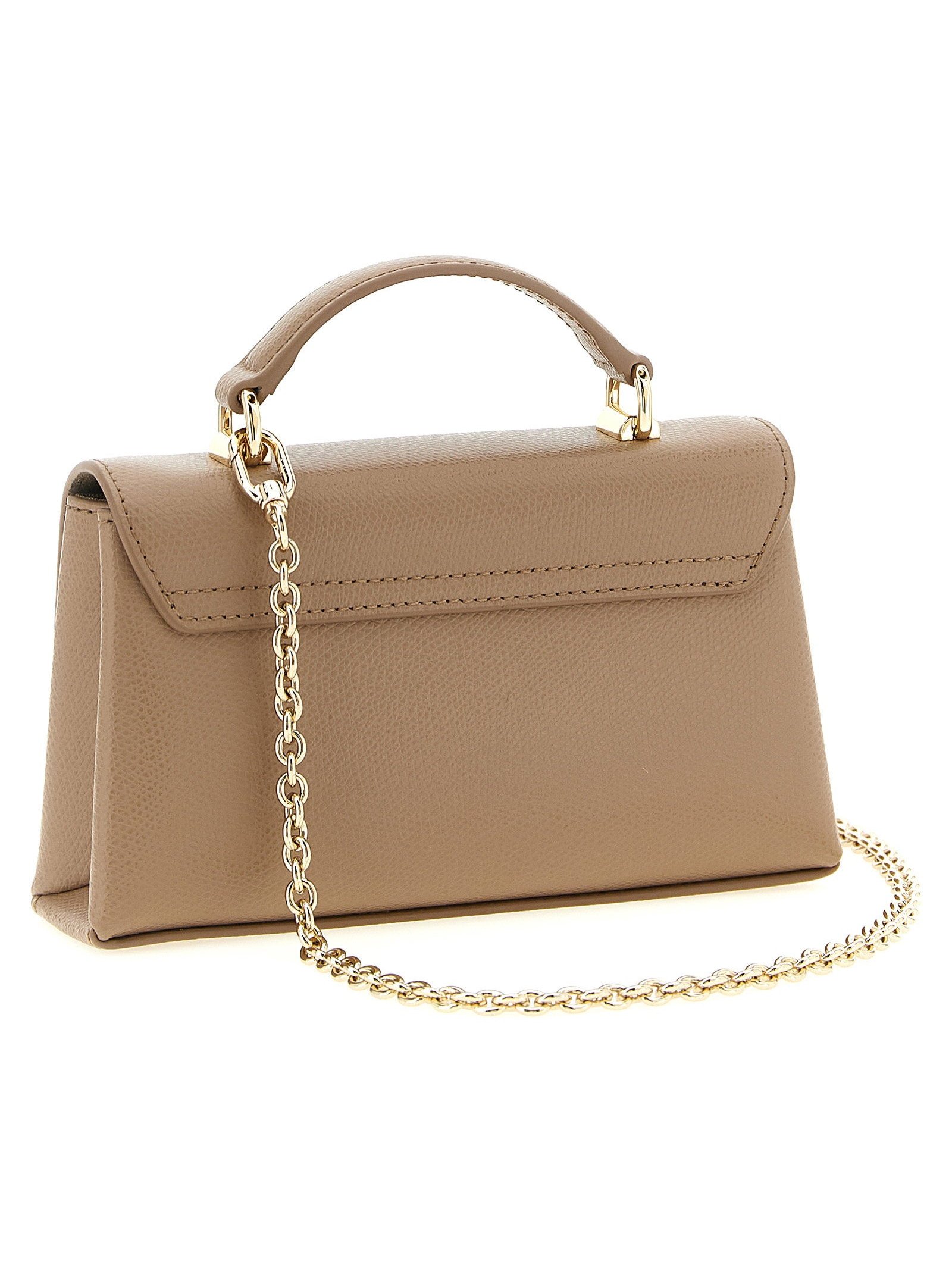 Furla 1927 Mini Top Handle Bag — Beige, view 2