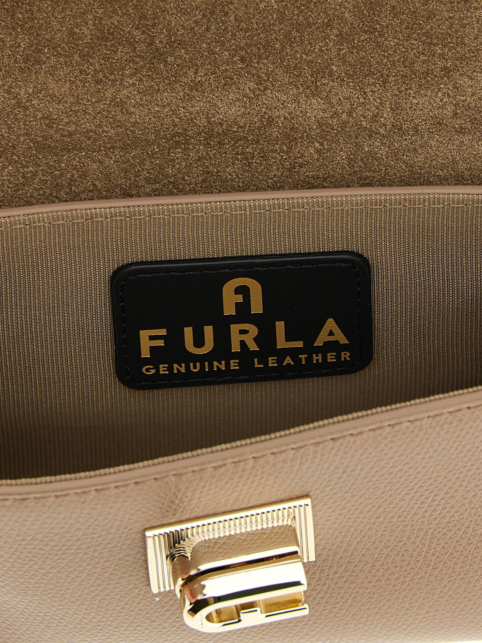 Furla 1927 Mini Top Handle Bag — Beige, view 4