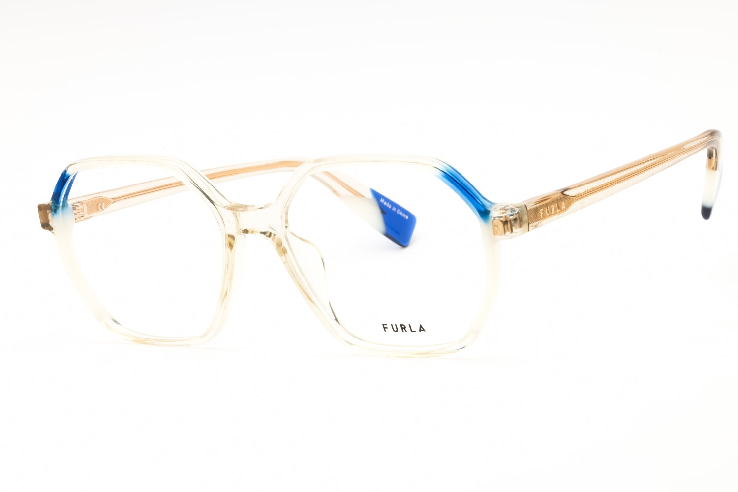 Furla VFU578 Clear Acetate Eyeglasses — Clear by Furla