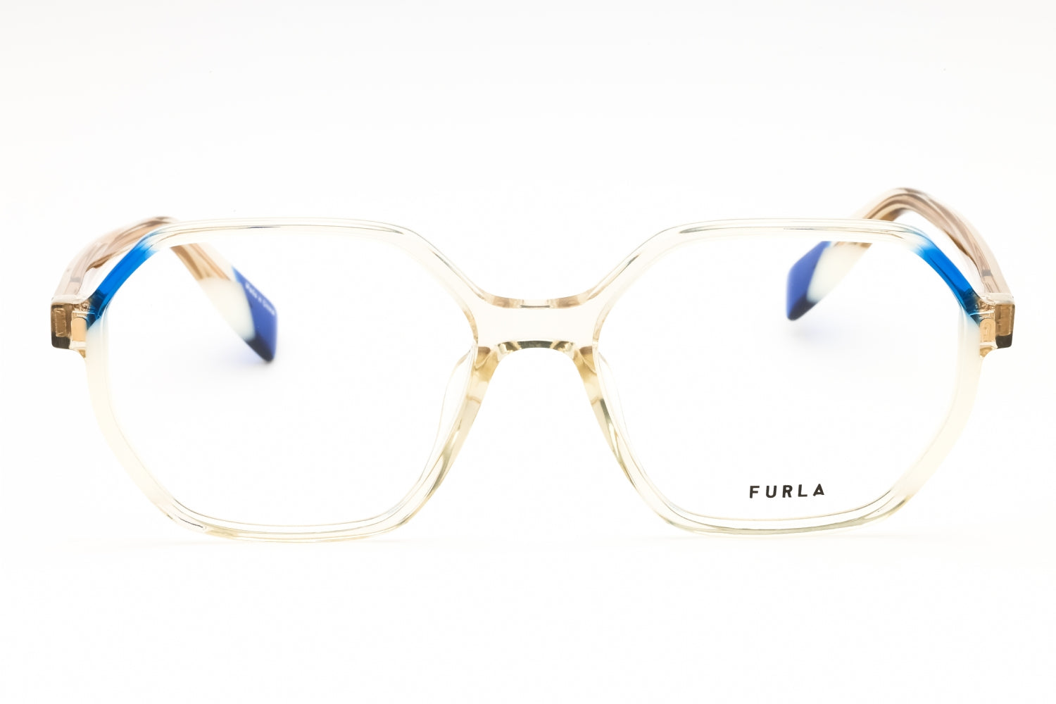 Furla VFU578 Clear Acetate Eyeglasses — Clear, view 2