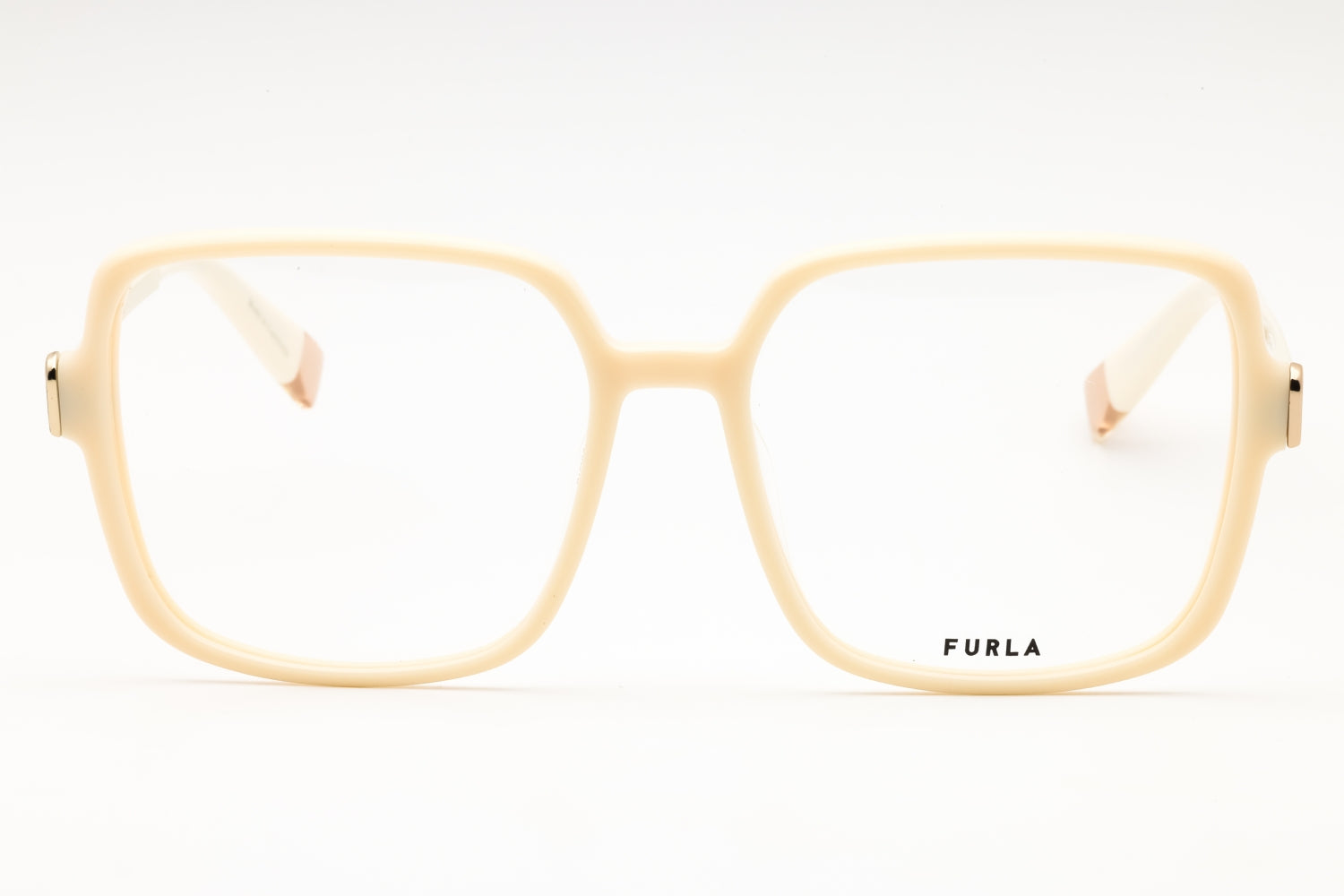 Furla VFU632 Oversized Acetate Eyeglasses — Ivory, view 2