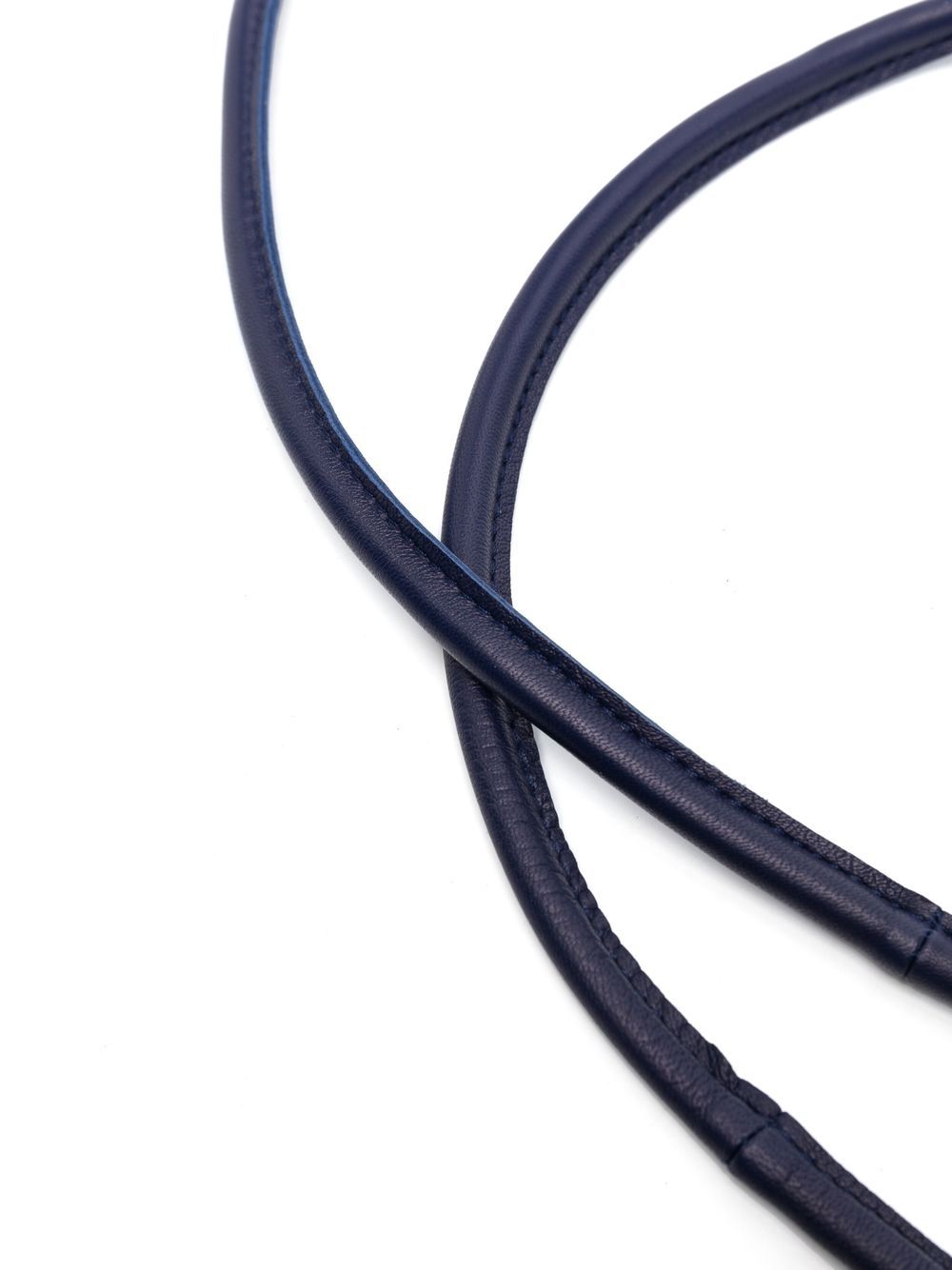 Furling By Giani Navy Calf Leather Tie Belt — Navy, view 2