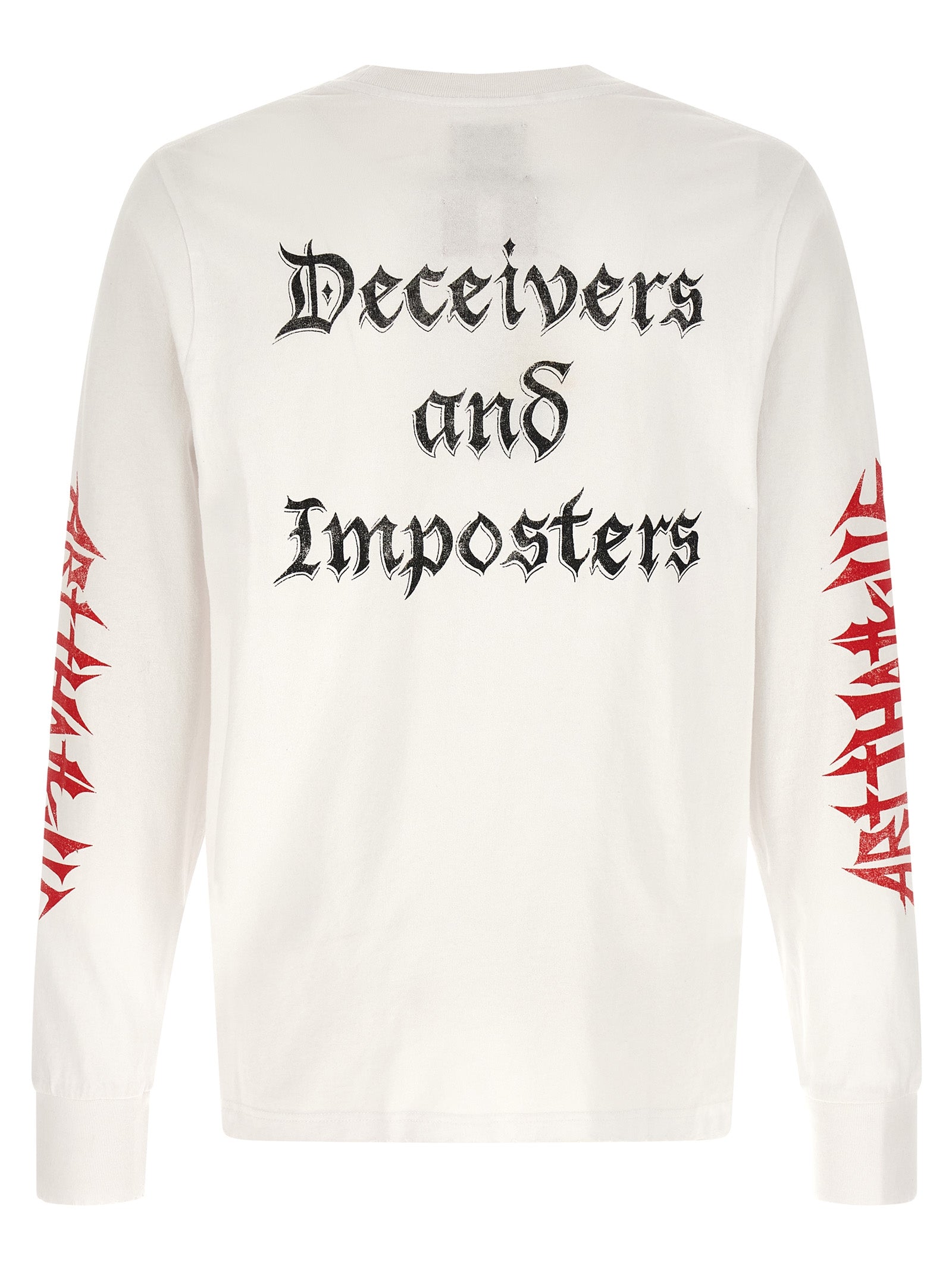 Gallery Dept. Skeleton-Print Logo Sweatshirt — White, view 2