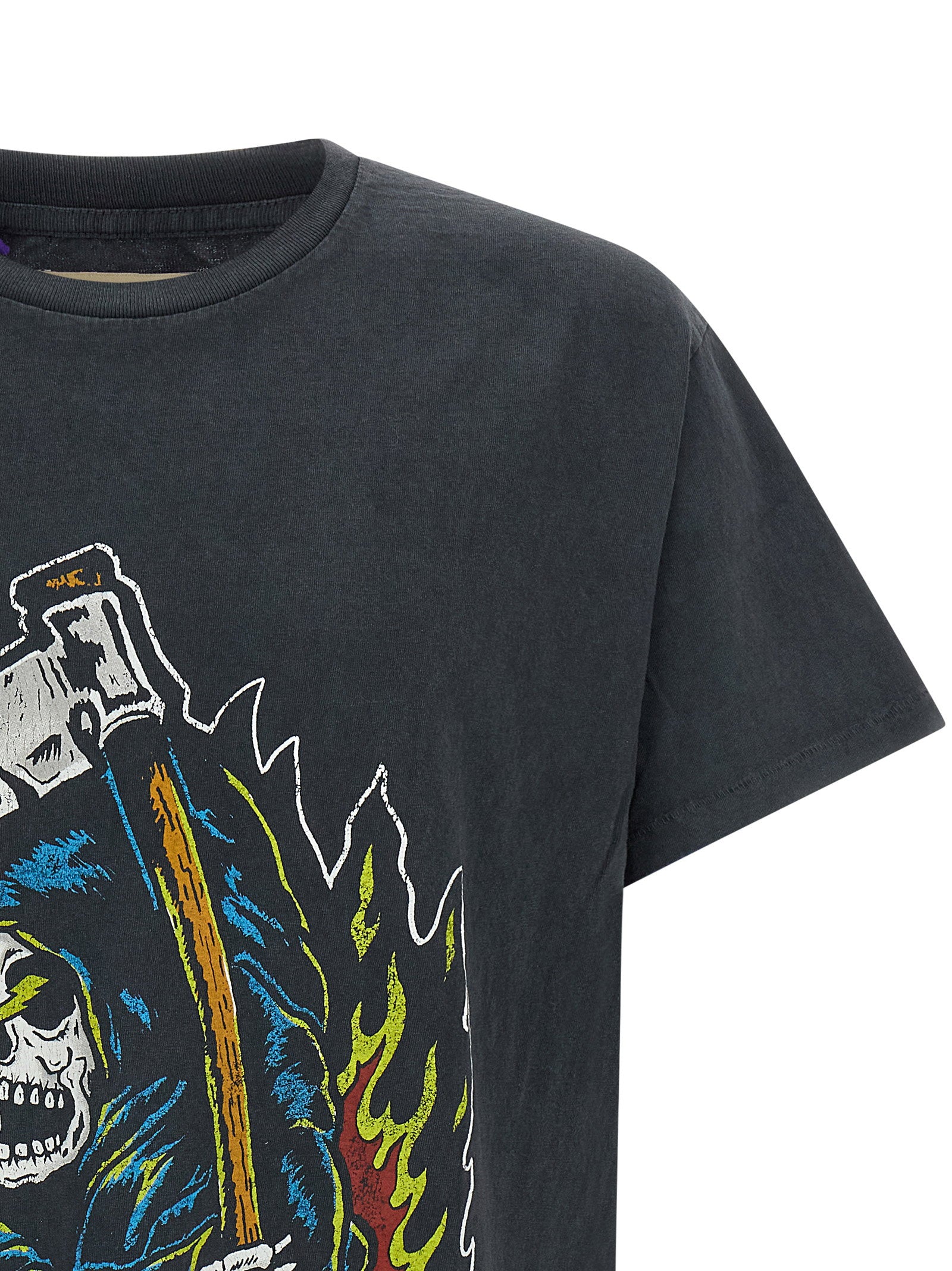 Gallery Dept. Graphic Print T-shirt — Black, view 3