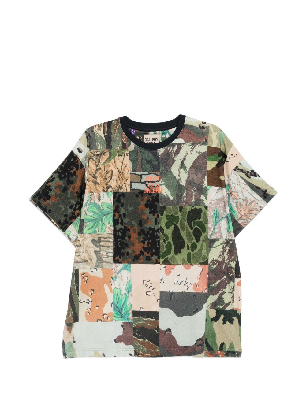 Gallery Dept. Patchwork Camouflage T-Shirt — Multicolor by Gallery Dept