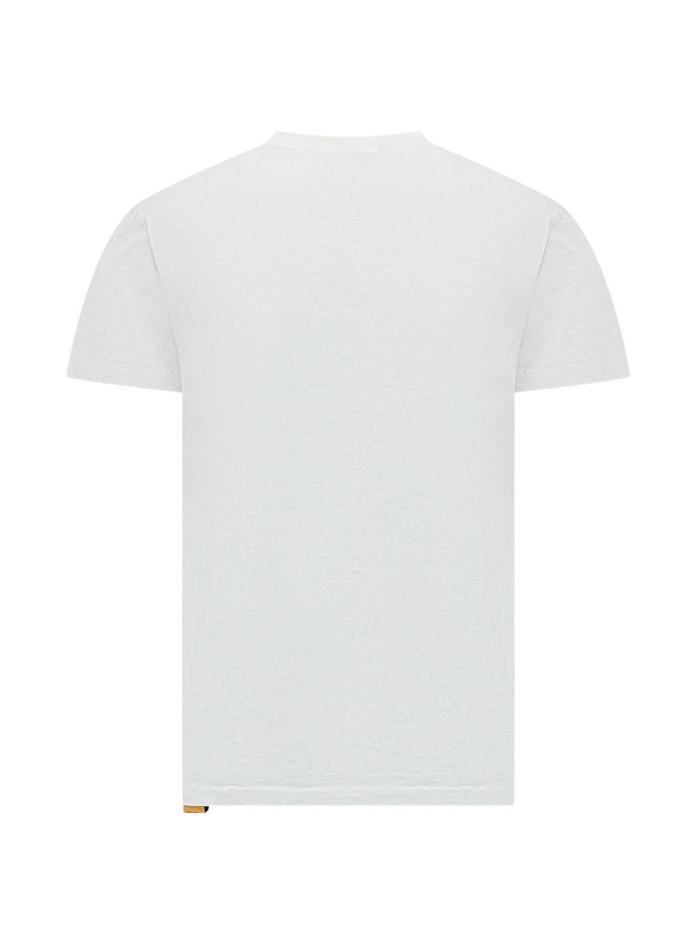 Gallery Dept. Flocked Logo Cotton T-Shirt — White by Gallery Dept