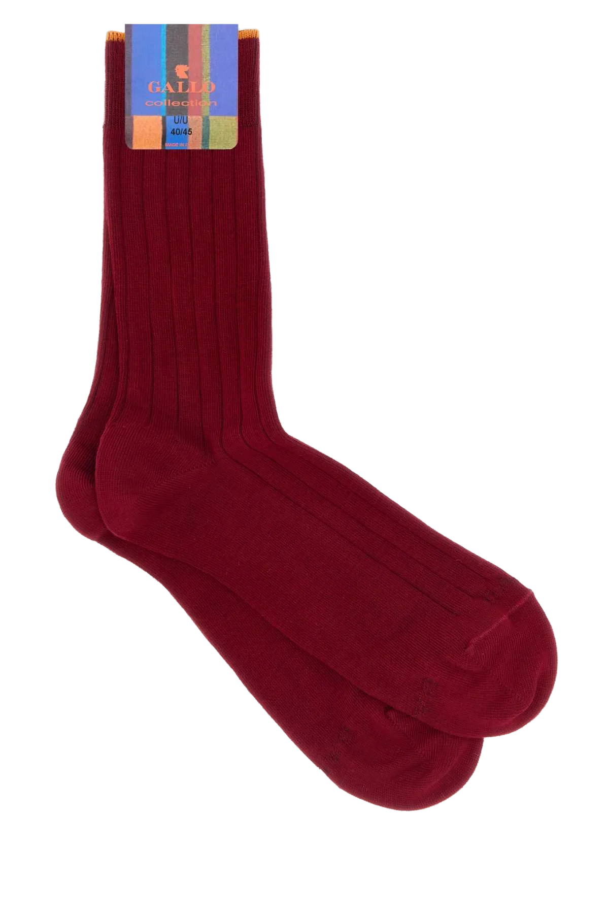 Gallo CALZE Stretch Cotton Blend Socks — Red by Gallo