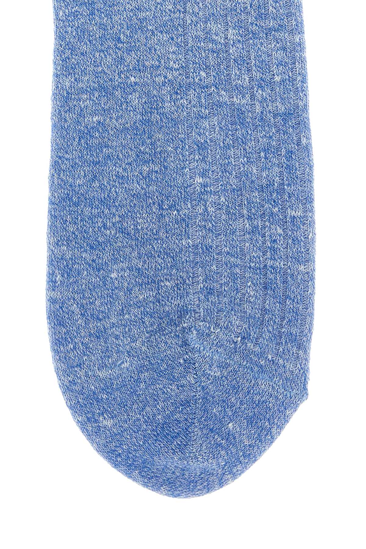 Gallo Calza Mezza Socks — Blue, view 2