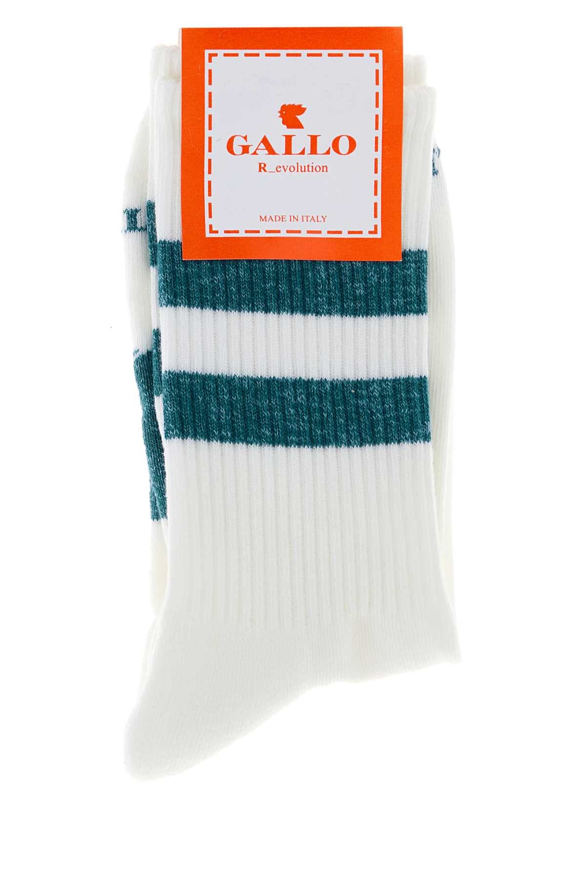 Gallo Mezza Socks — White by Gallo